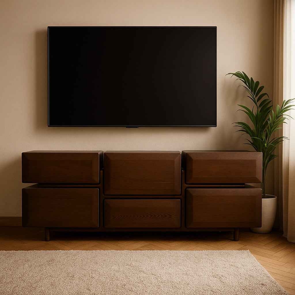 comoda tv lemn masiv frasin, 180 x 40 x 65 cm, archi 2, homedit - Image 3