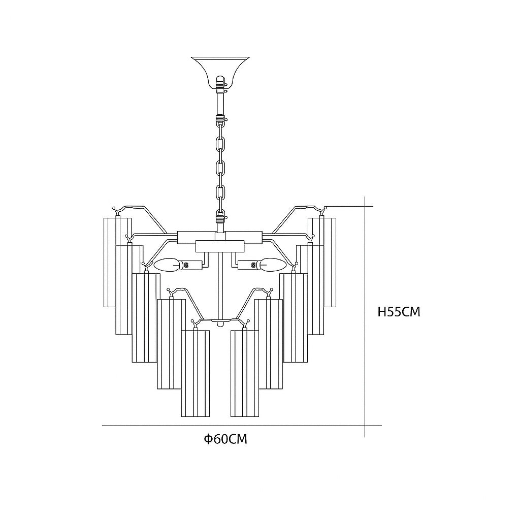 candelabru texer, sticla si metal, homedit - Image 5