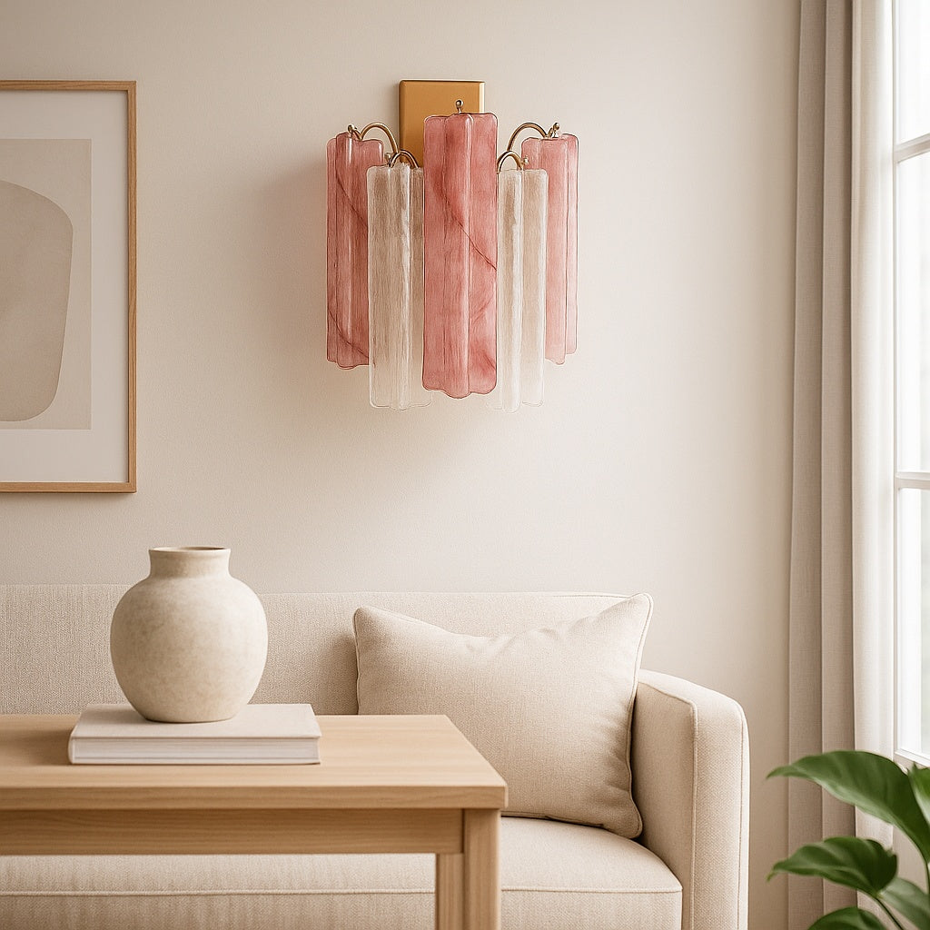 aplica de perete liora, 28.5 cm, sticla si elemente aurii, homedit - Image 4