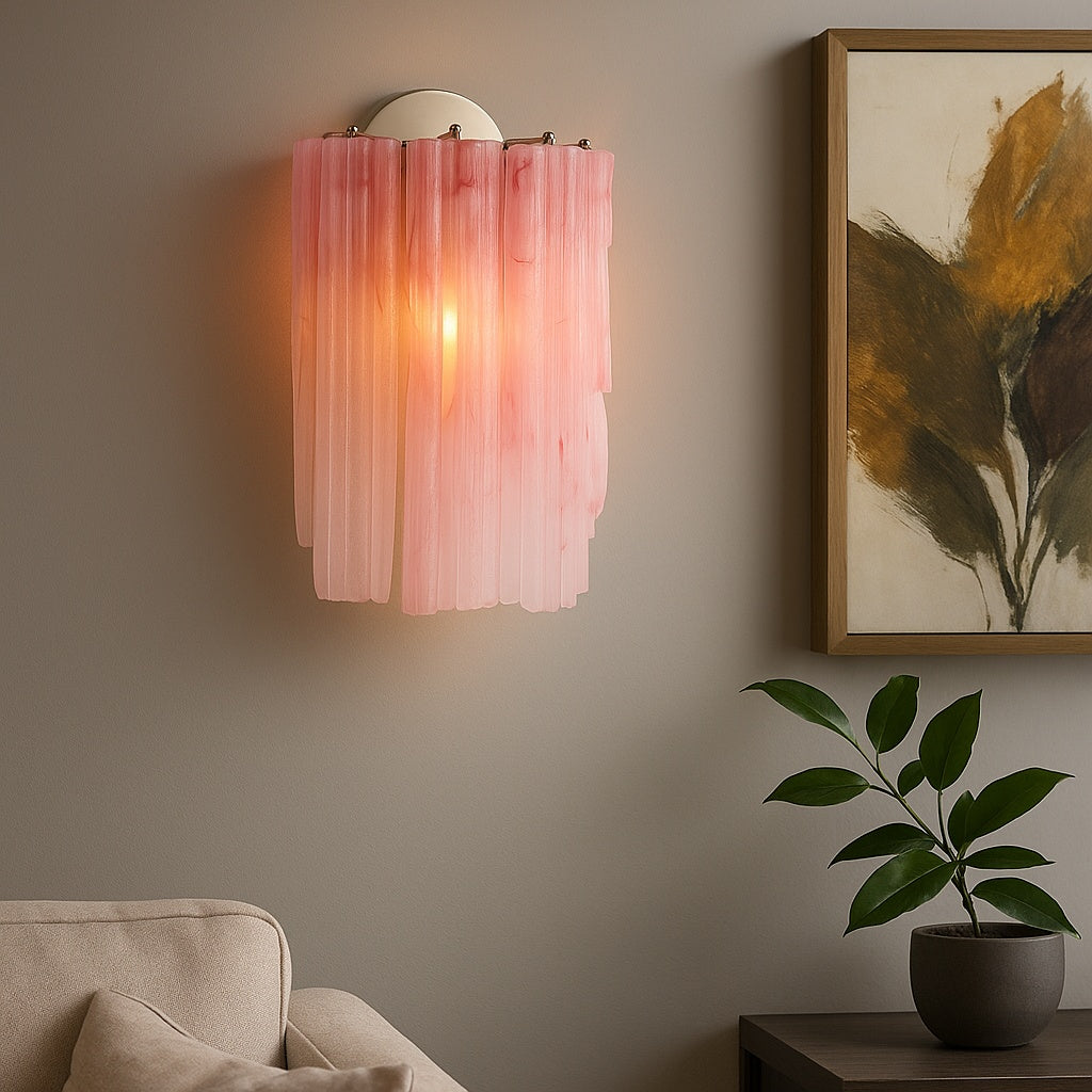 aplica de perete helena, elemente de sticla si metal argintu, homedit - Image 2