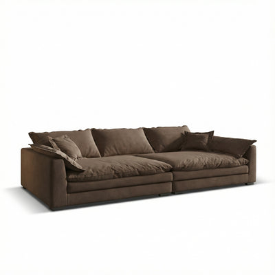 Canapea Alyma, Maro, Topper si Material Tehnologic Anti pata, Homedit