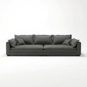 Canapea Alyma, gri inchis, topper si material tehnologic anti pata, Homedit - Image 2