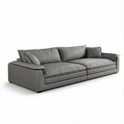 Canapea Alyma, gri deschis, topper si material tehnologic anti pata, Homedit - Image 2