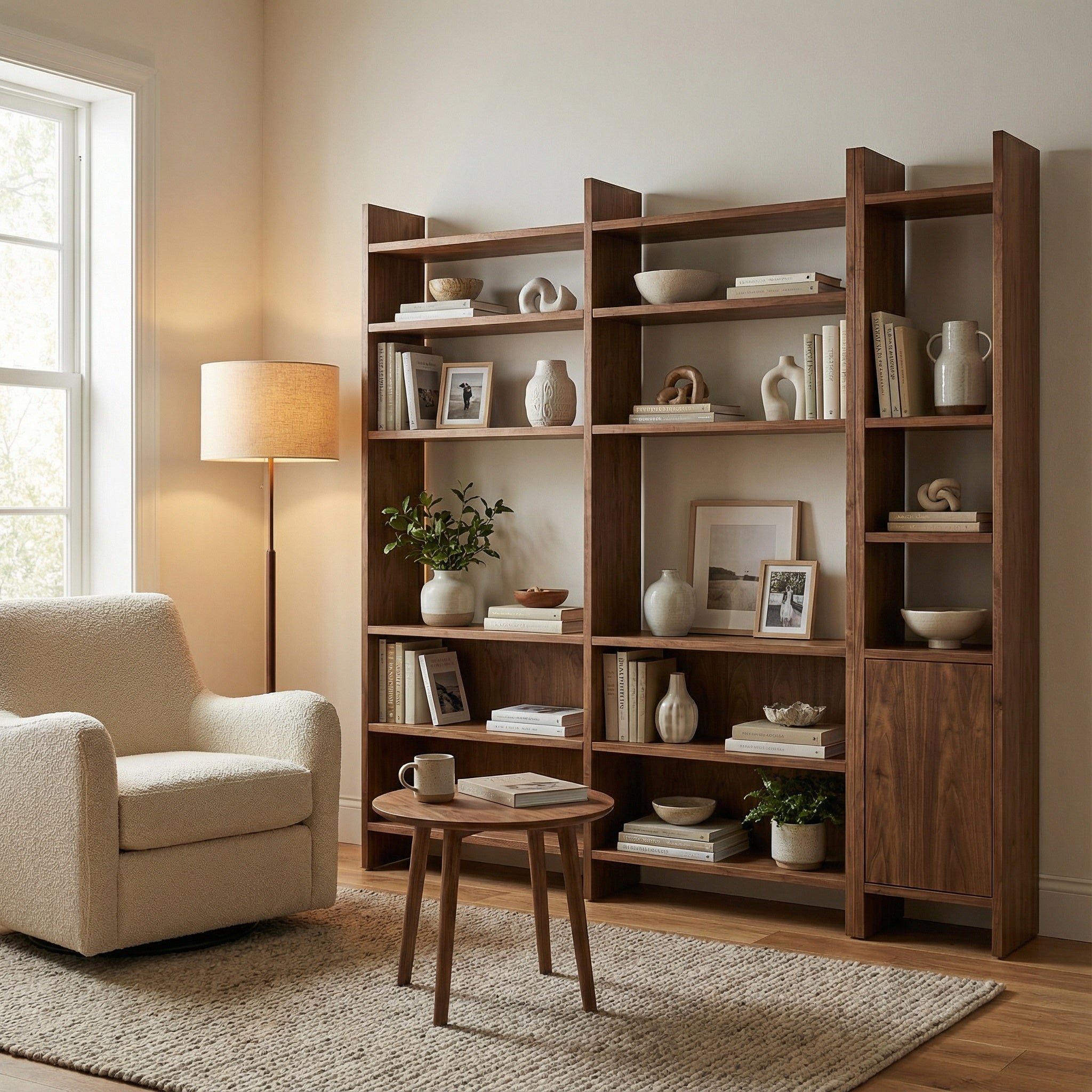 biblioteca lemn 160 x 30 x 180 carmi, homedit - Image 3