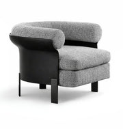 fotoliu Noro Plus, 90 x 85 x 67 cm piele si material textil, homedit - Image 2