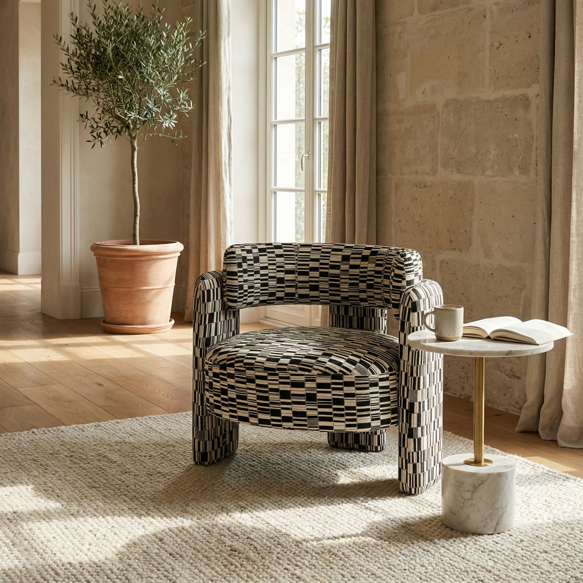 fotoliu Valetta Armchair material textil, 75 x 88 x 75 cm, Homedit - Image 4