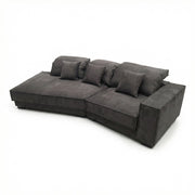 Coltar 320 cm catifea gri premium Grandio, Homedit - Image 2