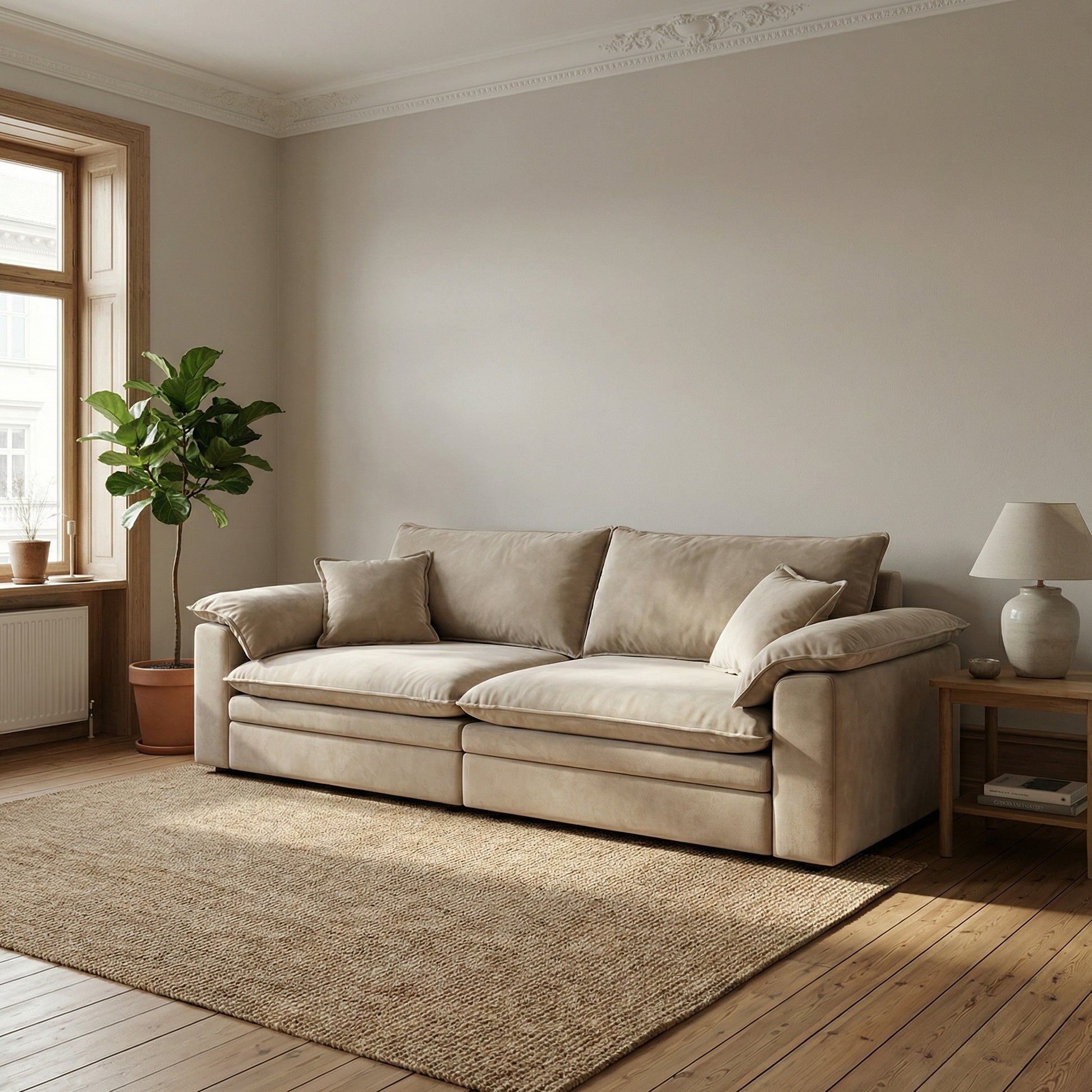 Canapea Alyma, topper si material catifea, Homedit - Image 9