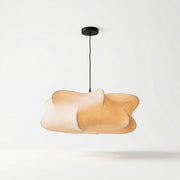 lampa suspendata lunea, 60 × 28 cm abajur din mătase, homedit - Image 2