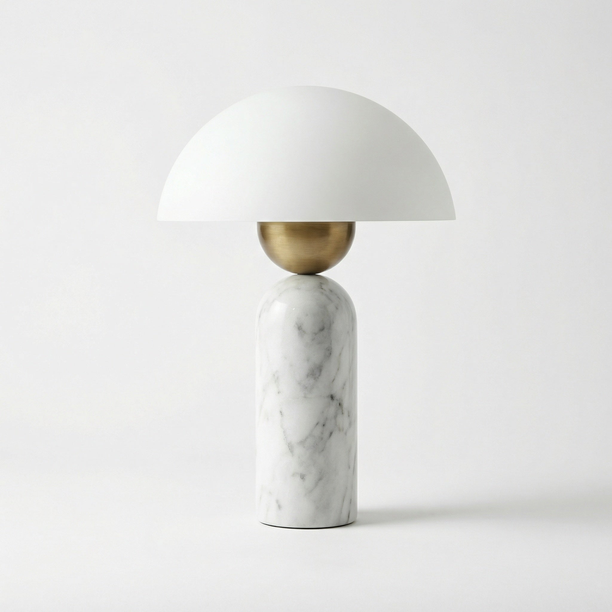 lampa marmura alba, 45 cm h, sticla, Aliora homedit - Image 2