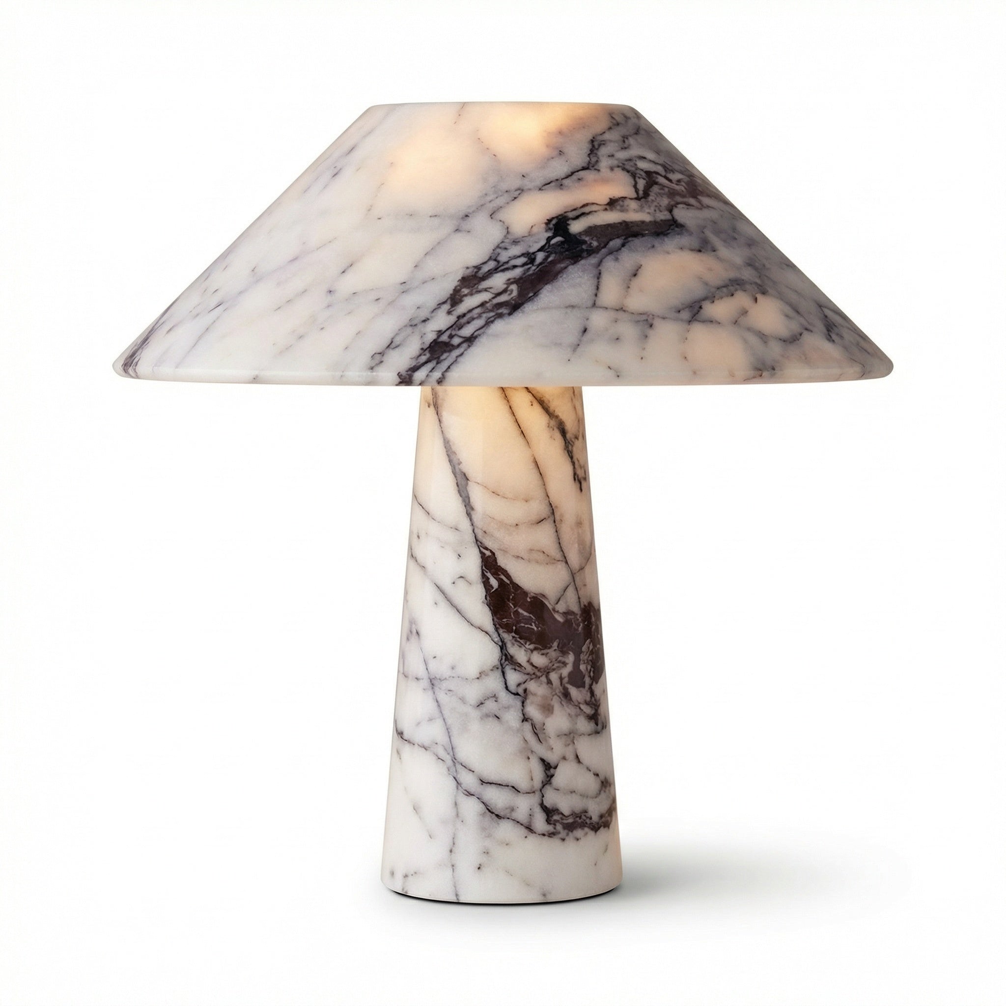 lampa din marmura, 32 cm x 30 cm alba, Marby, homedit - Image 2