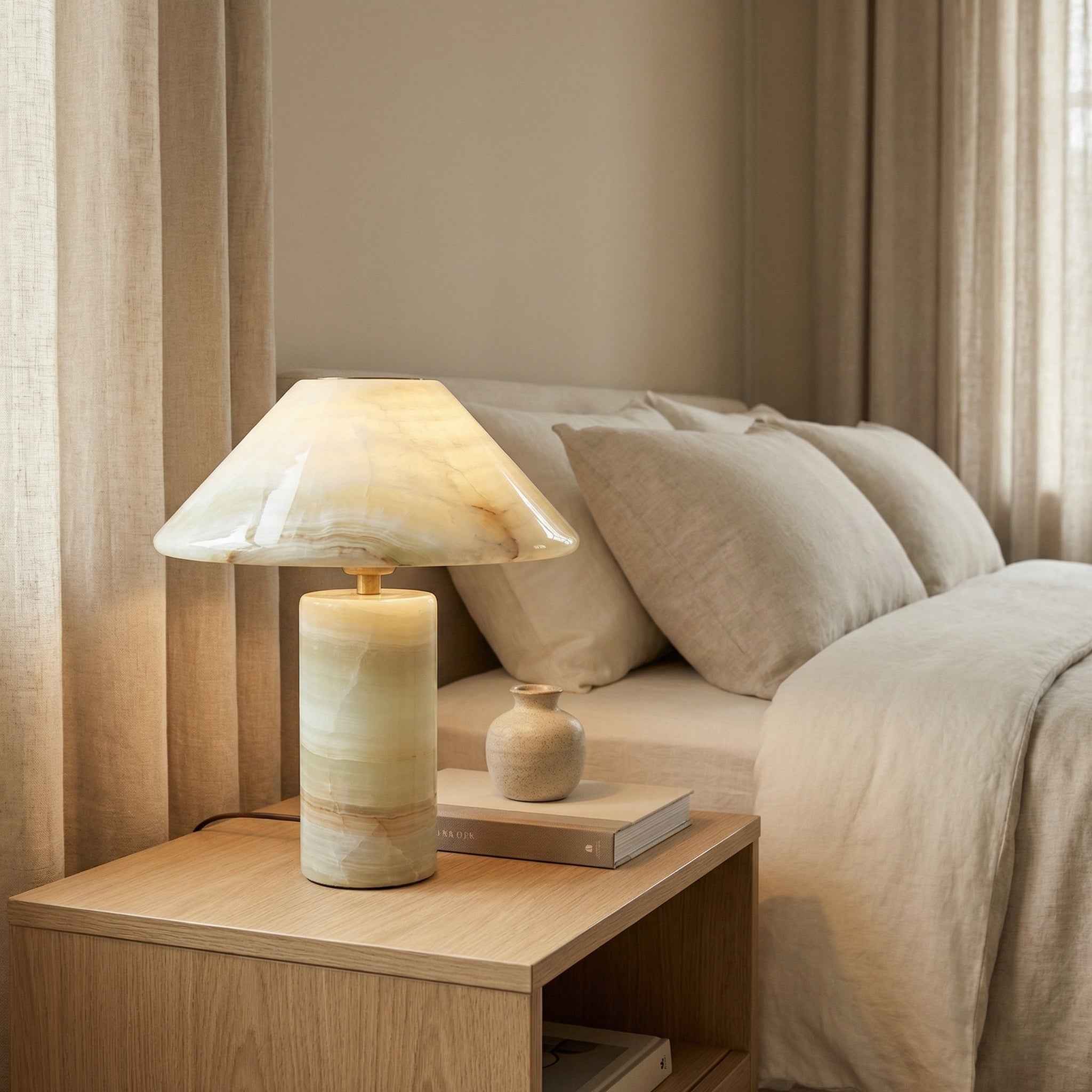 lampa din jad, 34 cm x 30 cm Jady, homedit - Image 3