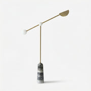 lampadar 150 cm h, marmura si auriu periat, Mono, homedit - Image 2