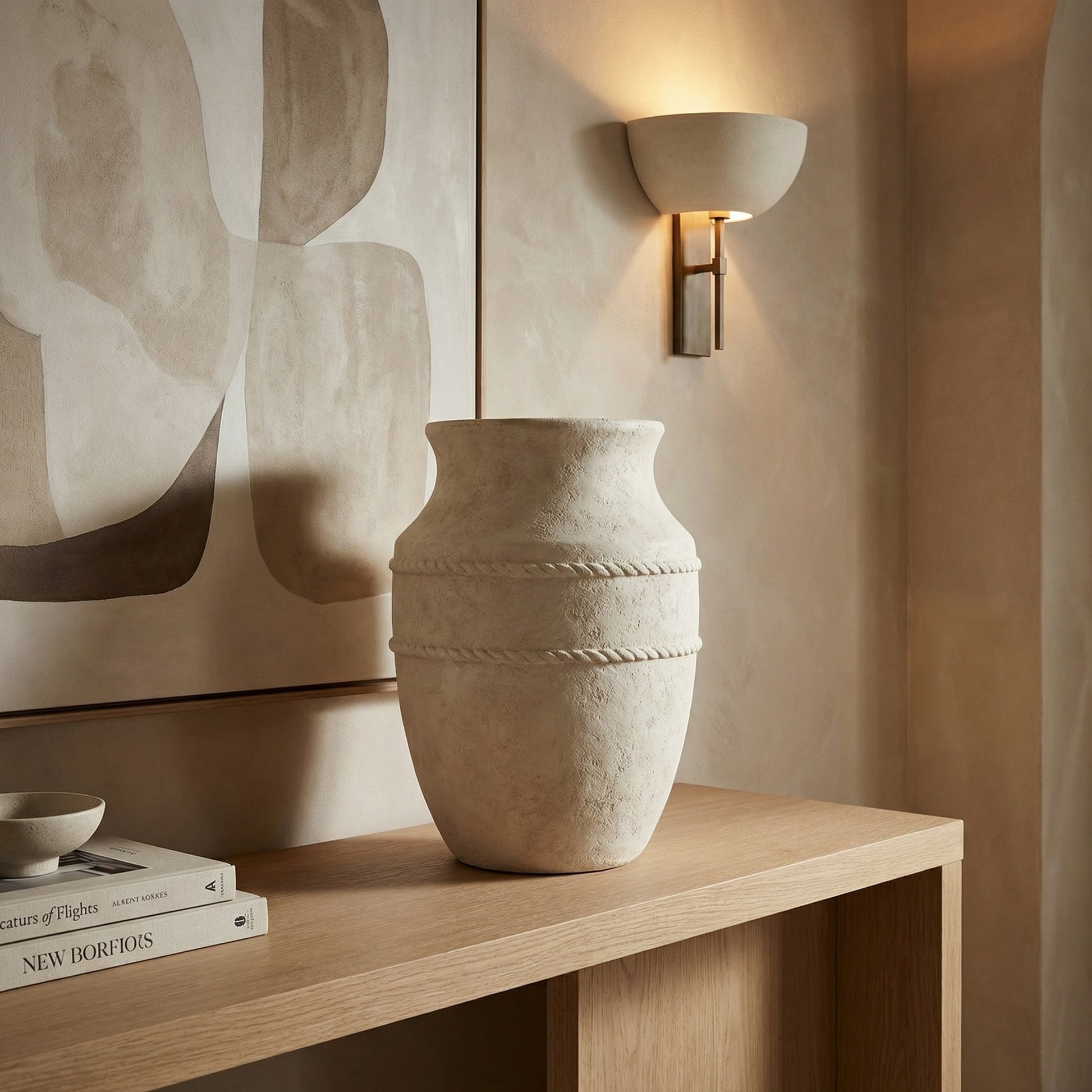 vaza microciment, 45 cm h x 33 cm x Flow, homedit - Image 4