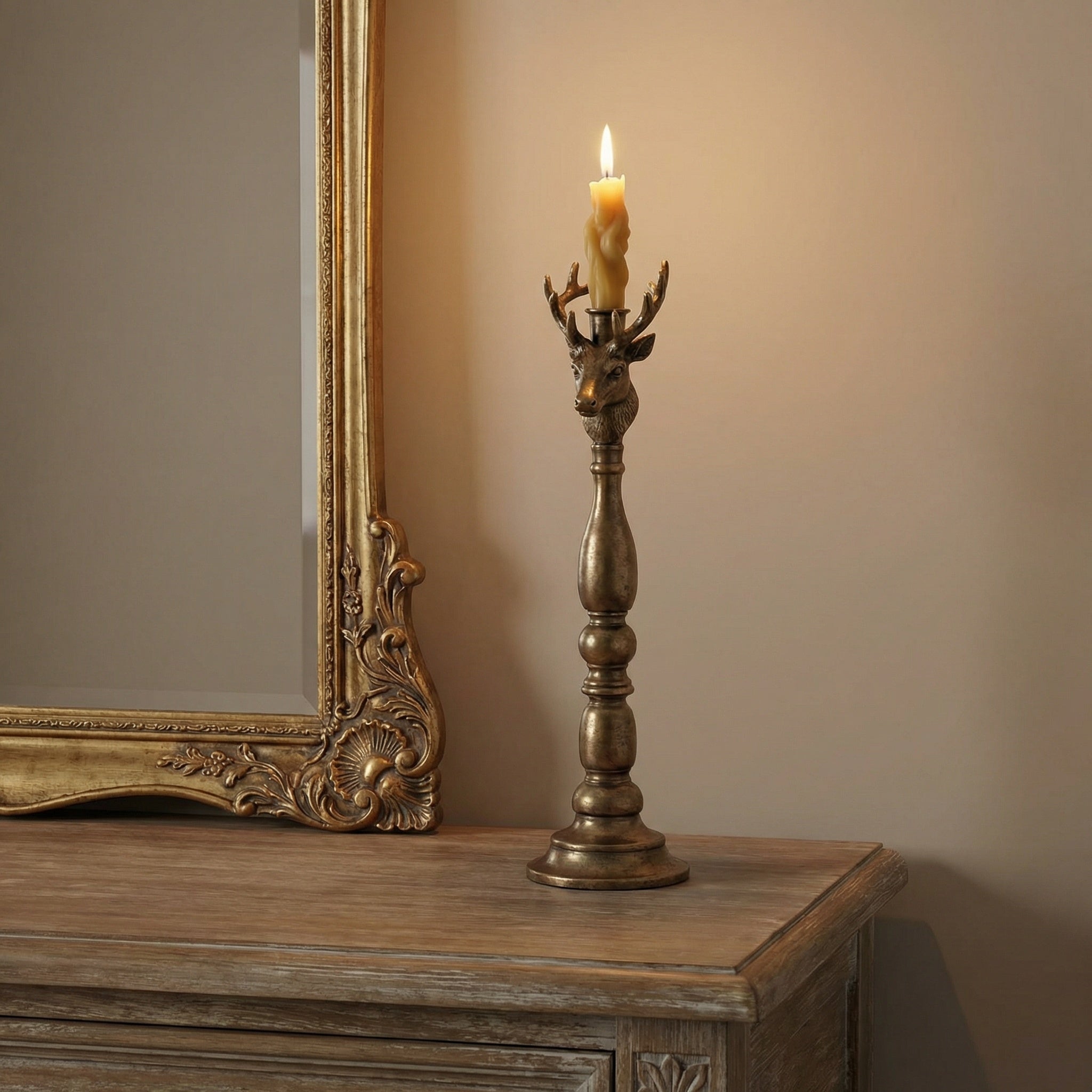 Sfeșnic din fier, 13,5 x 13,5 x 49 cm Sarhy, homedit - Image 3