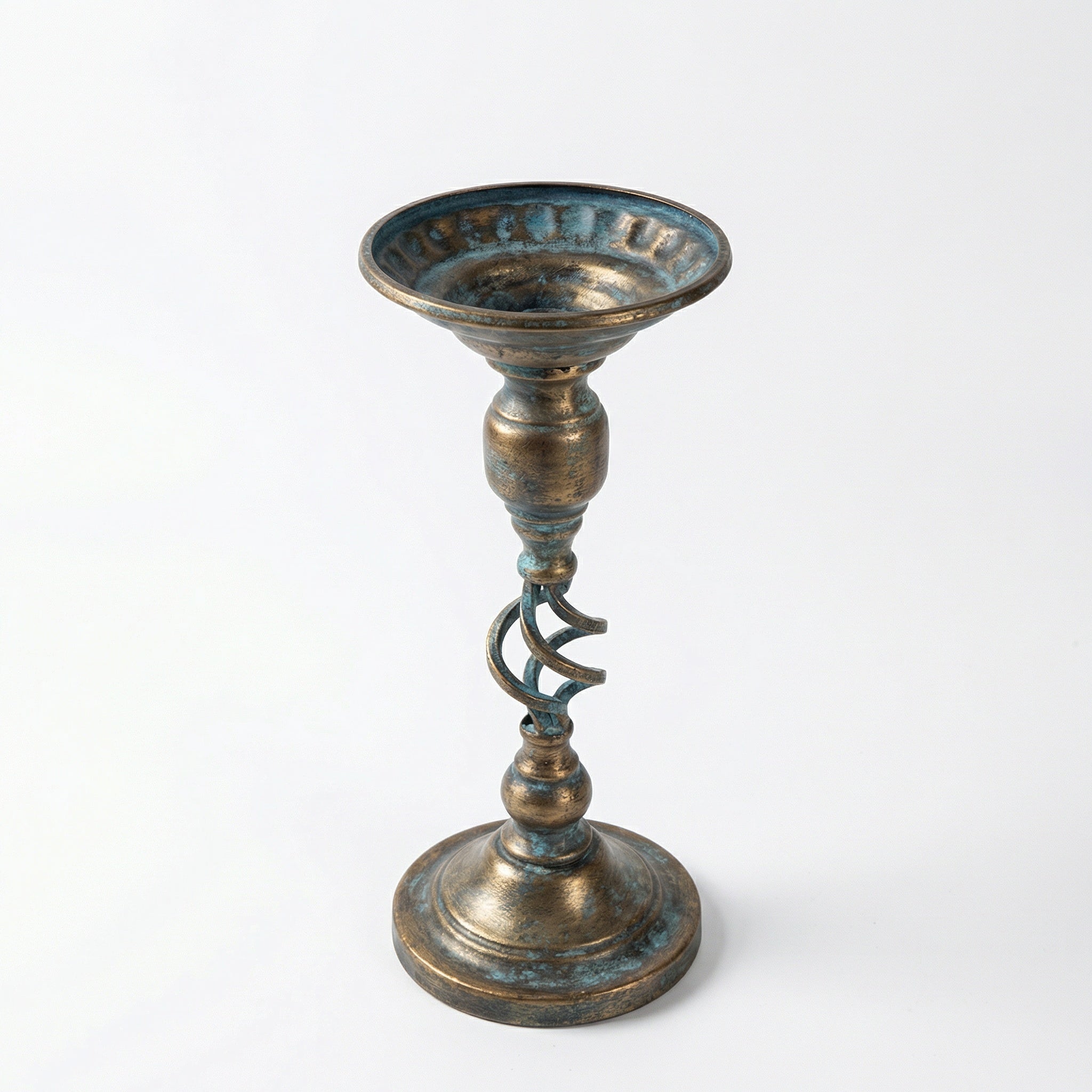 Sfeșnic decorativ din fier, 16,5 x 16,5 x 38,5 cm  Bry, homedit - Image 2