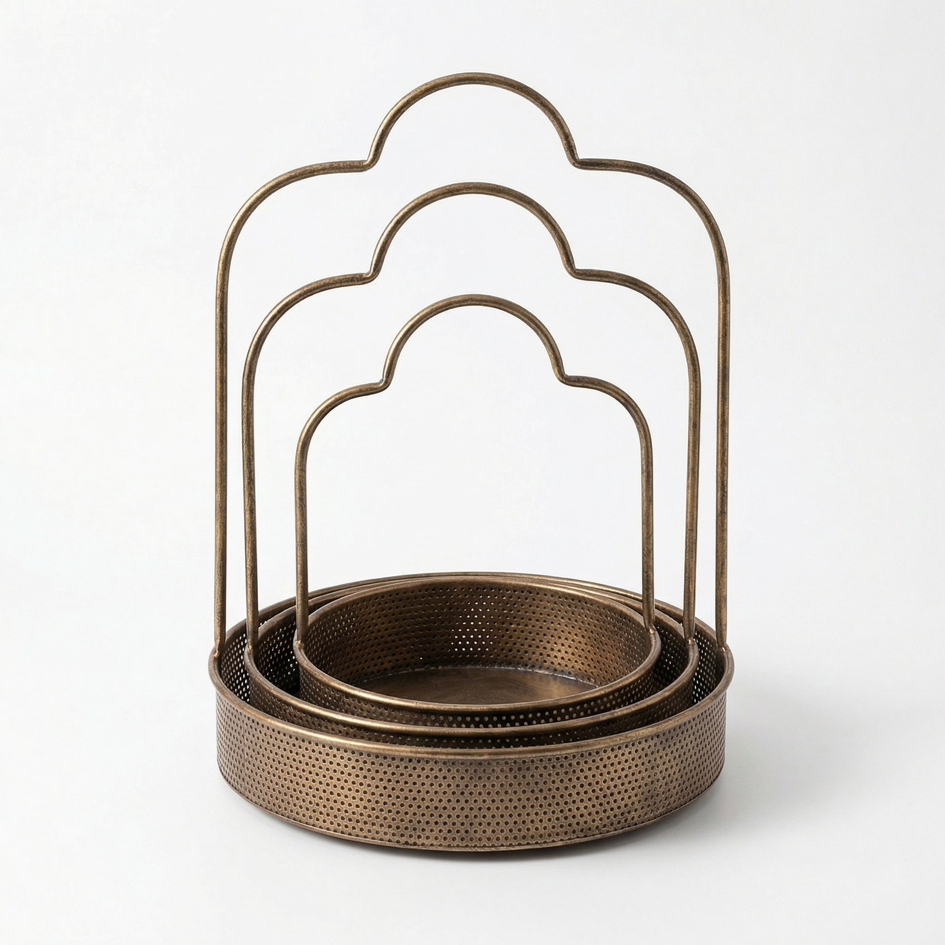 set 3 cosuri de depozitare din fier Lerry, homedit - Image 2