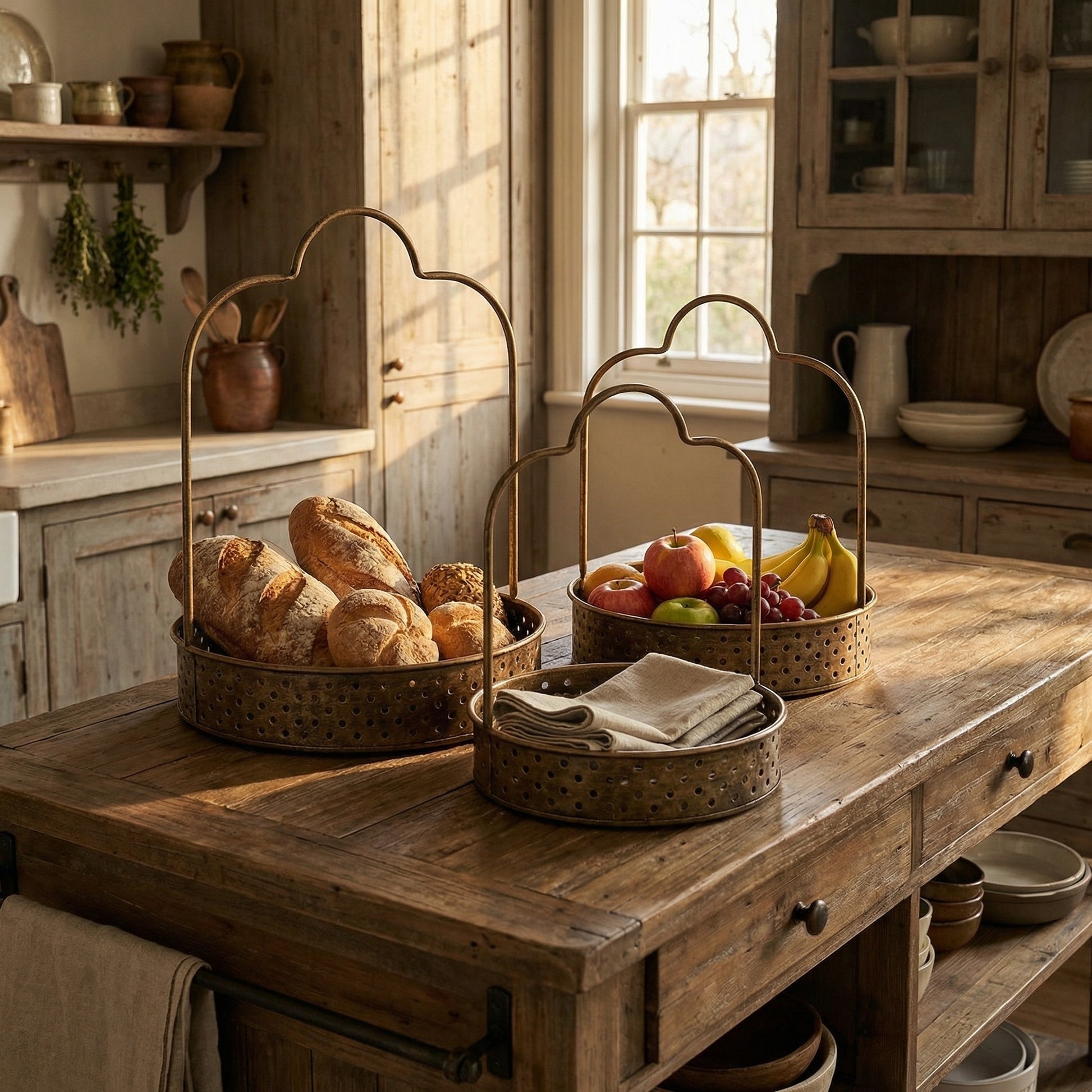 set 3 cosuri de depozitare din fier Lerry, homedit - Image 3