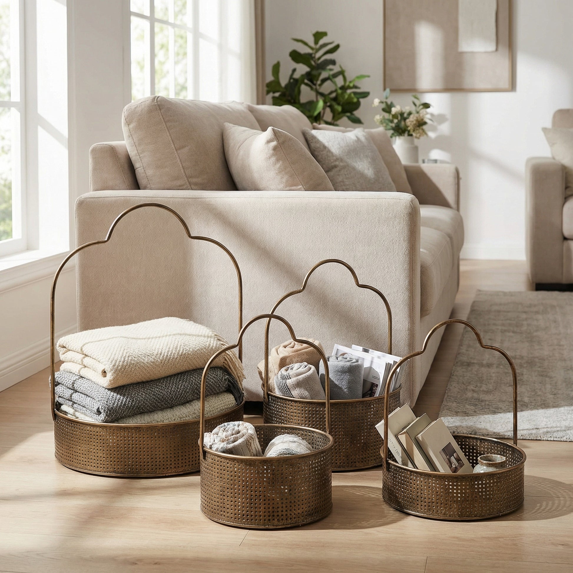 set 3 cosuri de depozitare din fier Lerry, homedit - Image 4