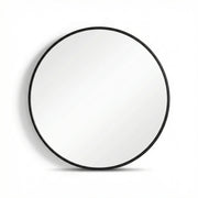 oglinda rotunda cu rama metalica neagra, 80 x 2,8 cm Coper, homedit - Image 2