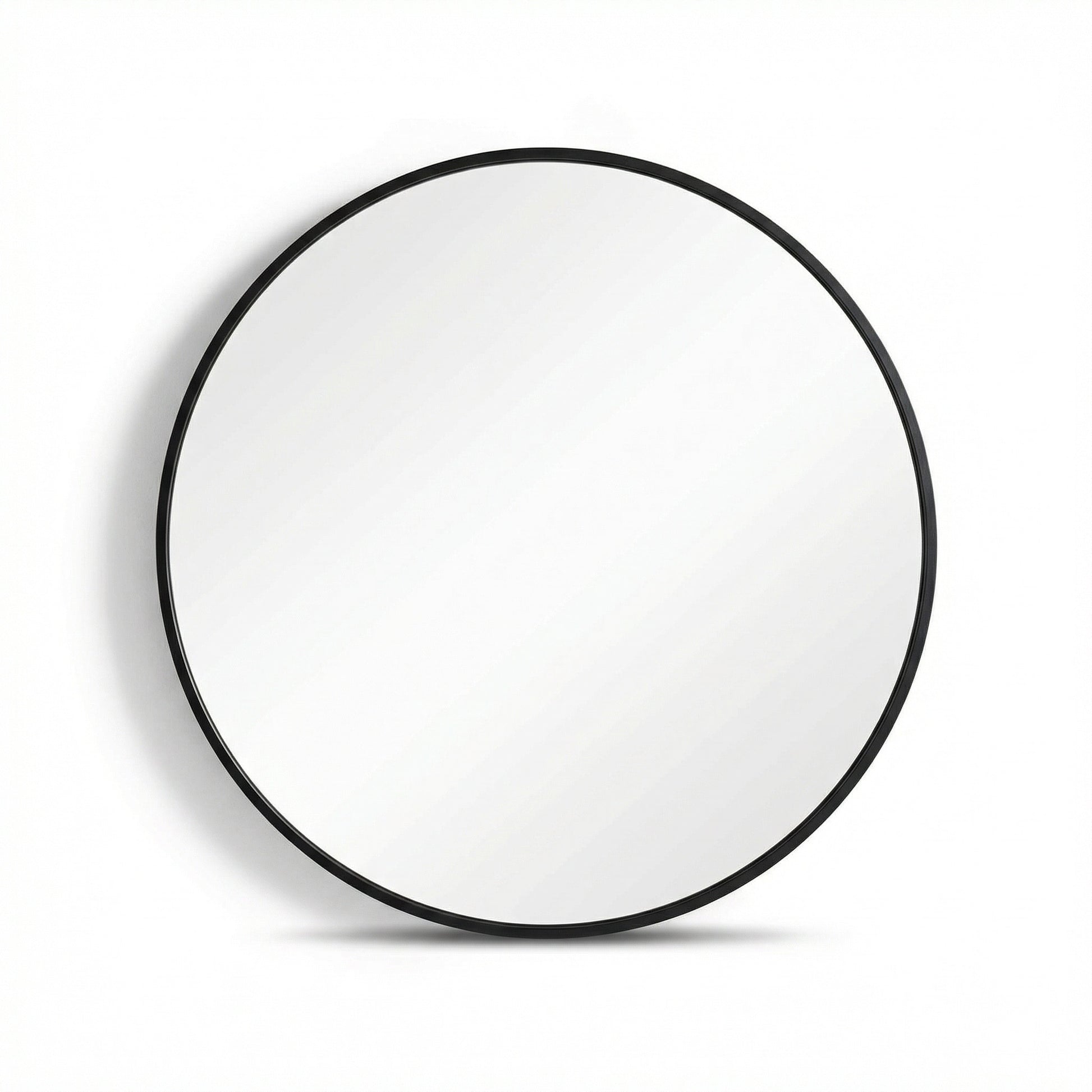 oglinda rotunda cu rama metalica neagra, 80 x 2,8 cm Coper, homedit - Image 2