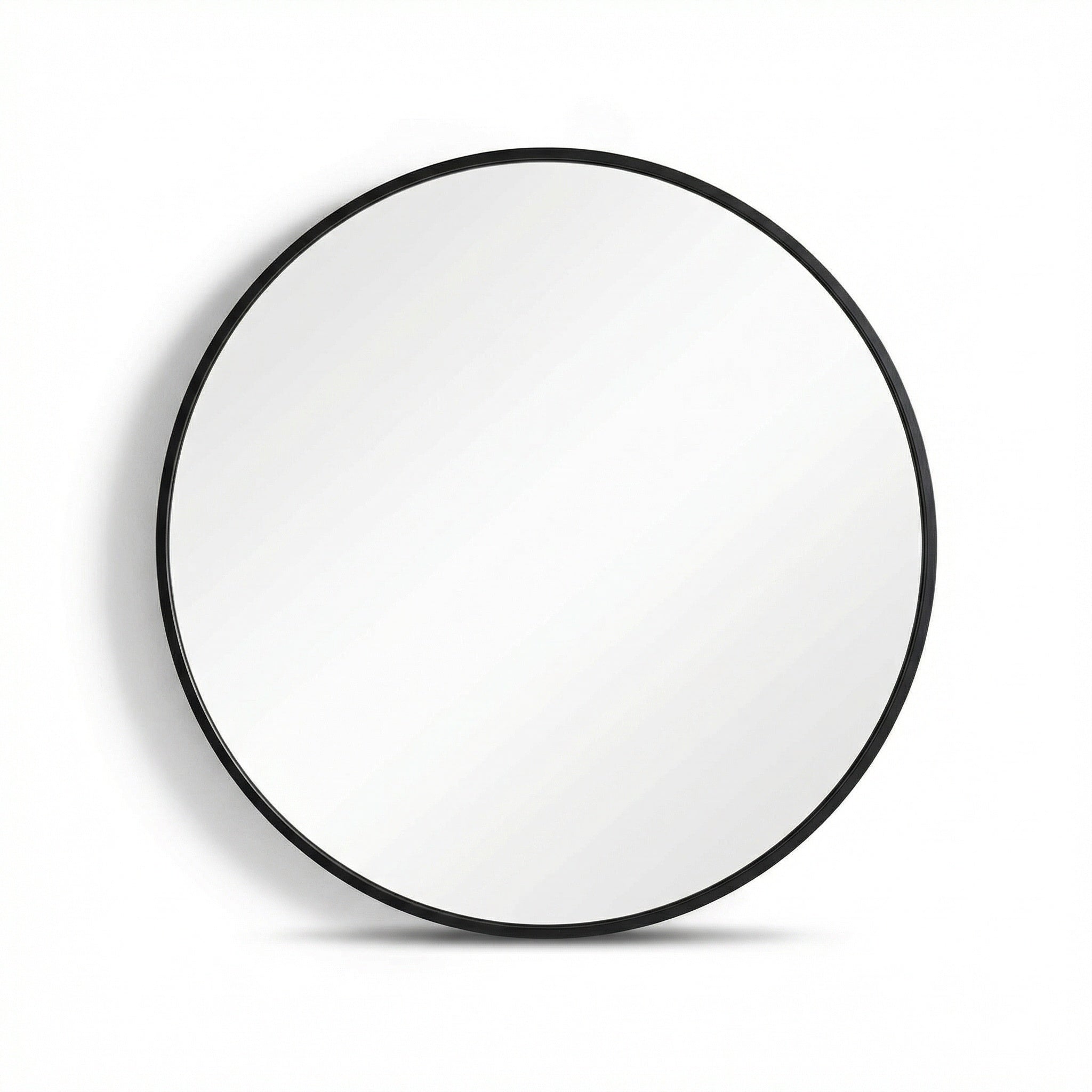 oglinda rotunda cu rama metalica neagra, 80 x 2,8 cm Coper, homedit - Image 2