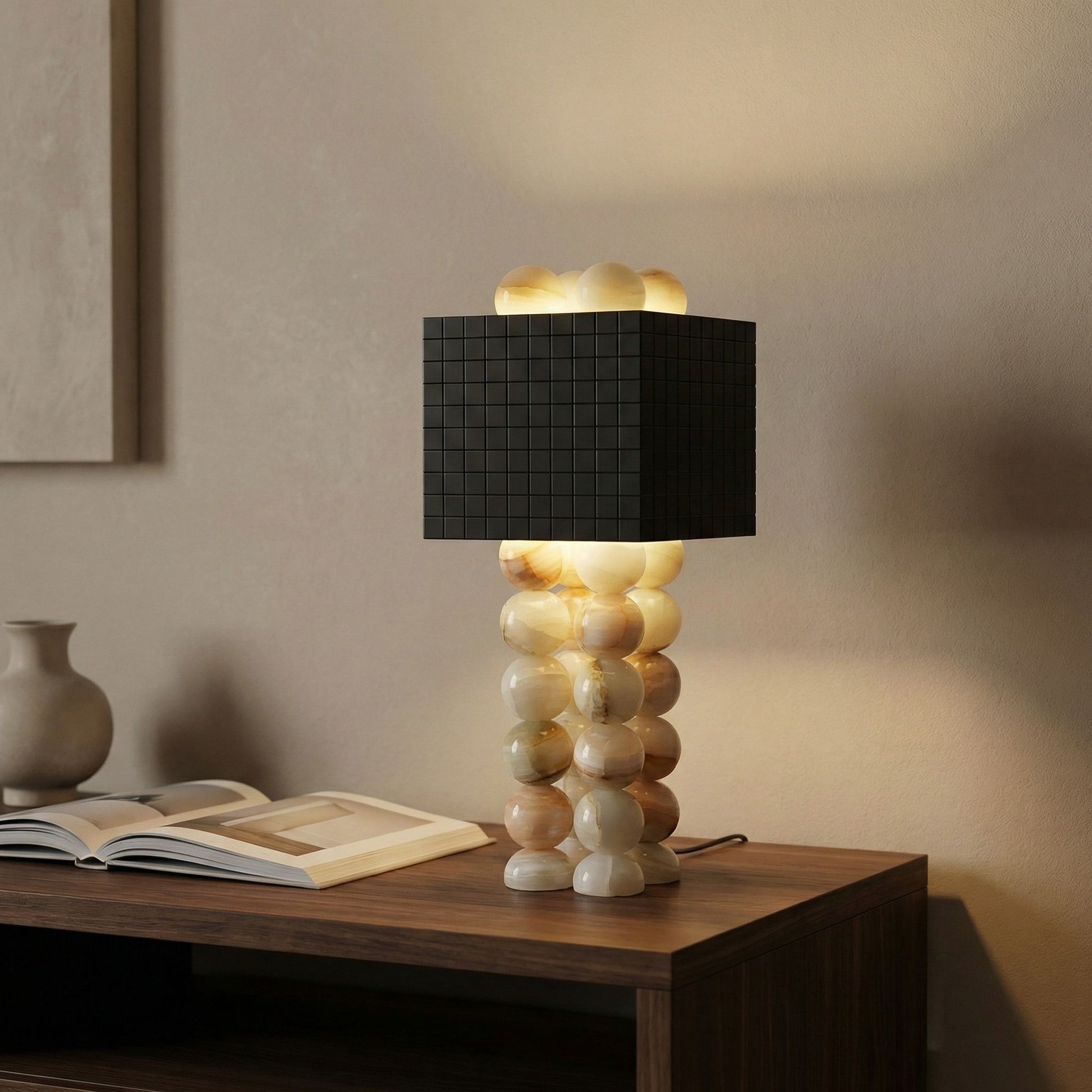 Lampa marmura 45cm h, Stonne, homedit - Image 3