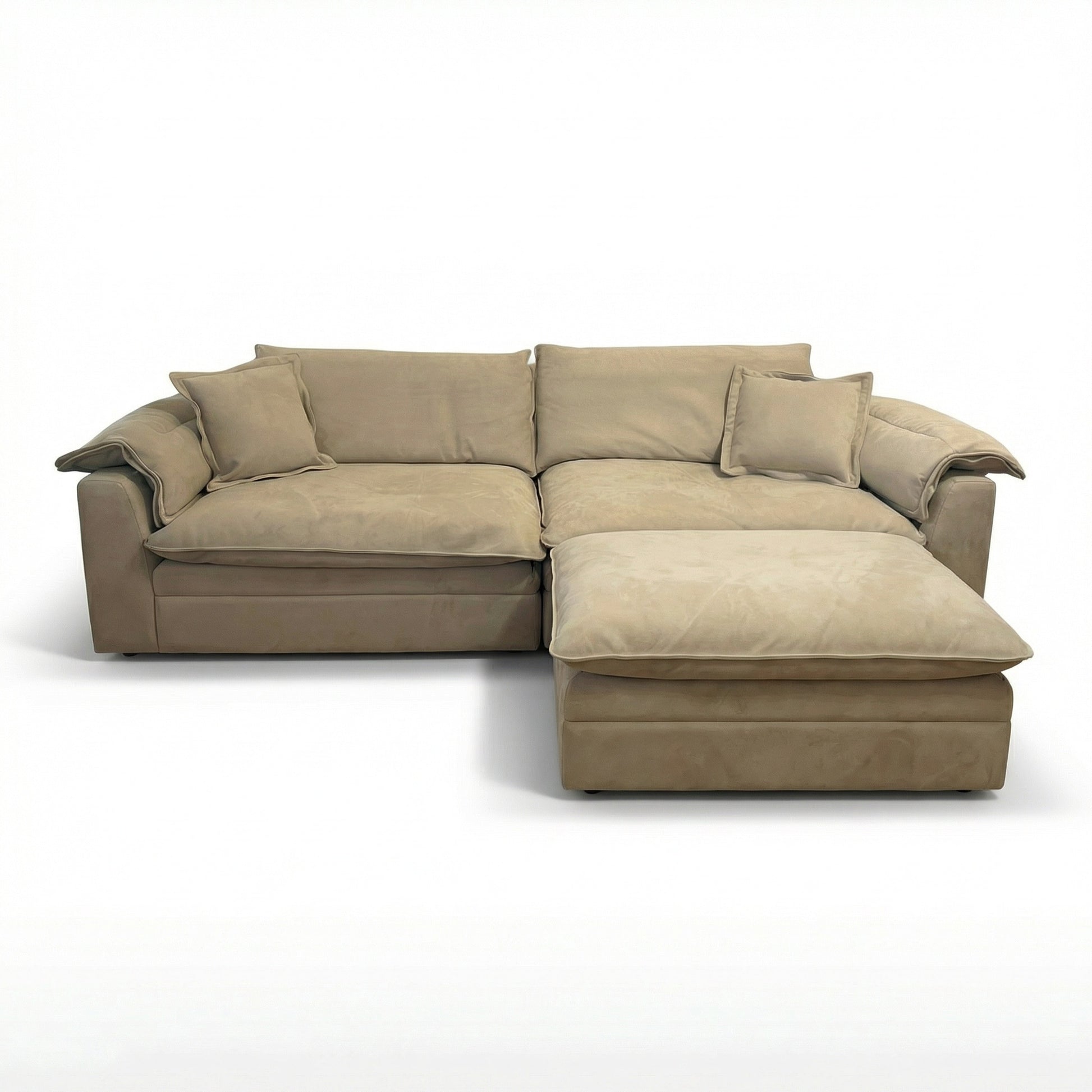 Canapea Alyma, topper si material catifea, Homedit - Image 3