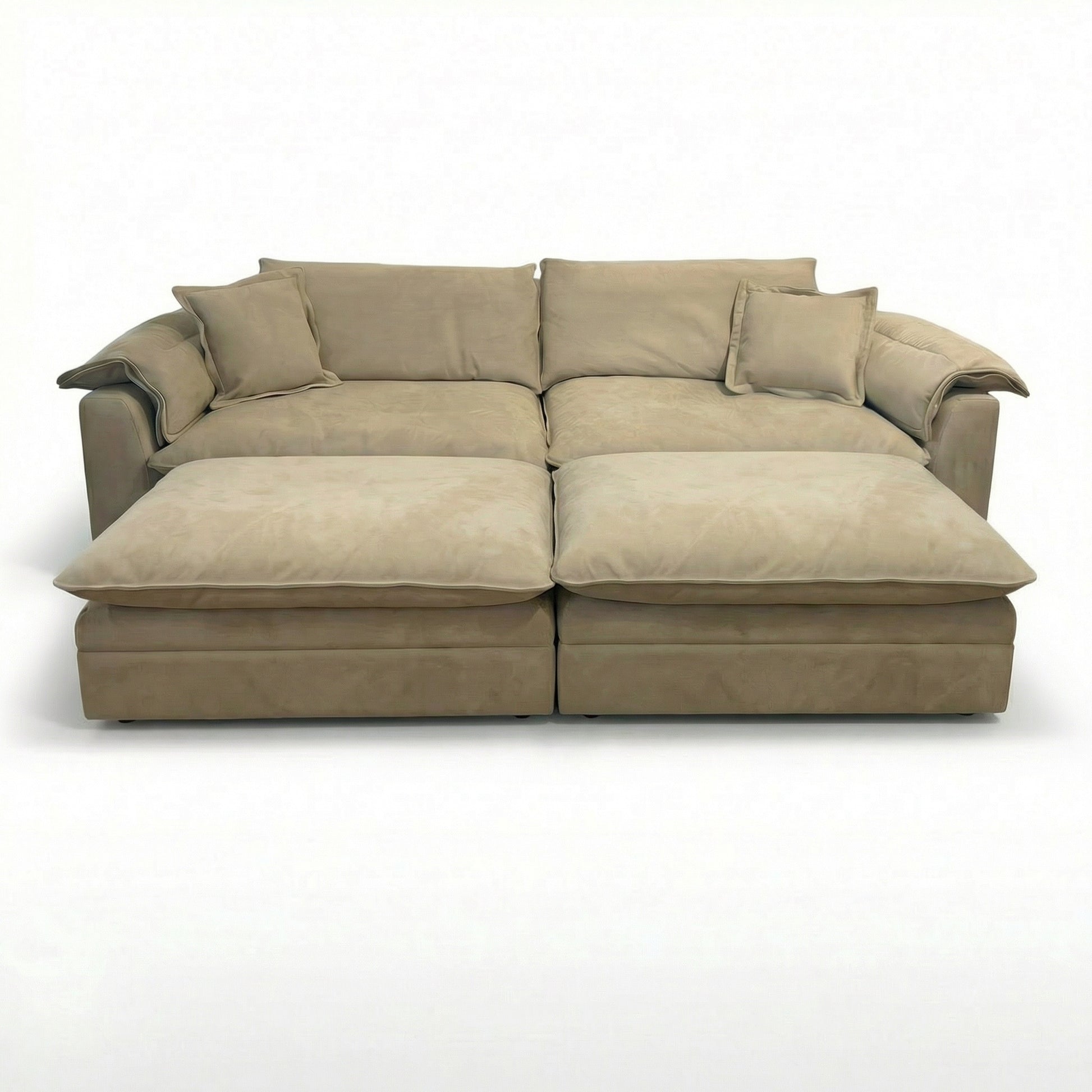 Canapea Alyma, topper si material catifea, Homedit - Image 4