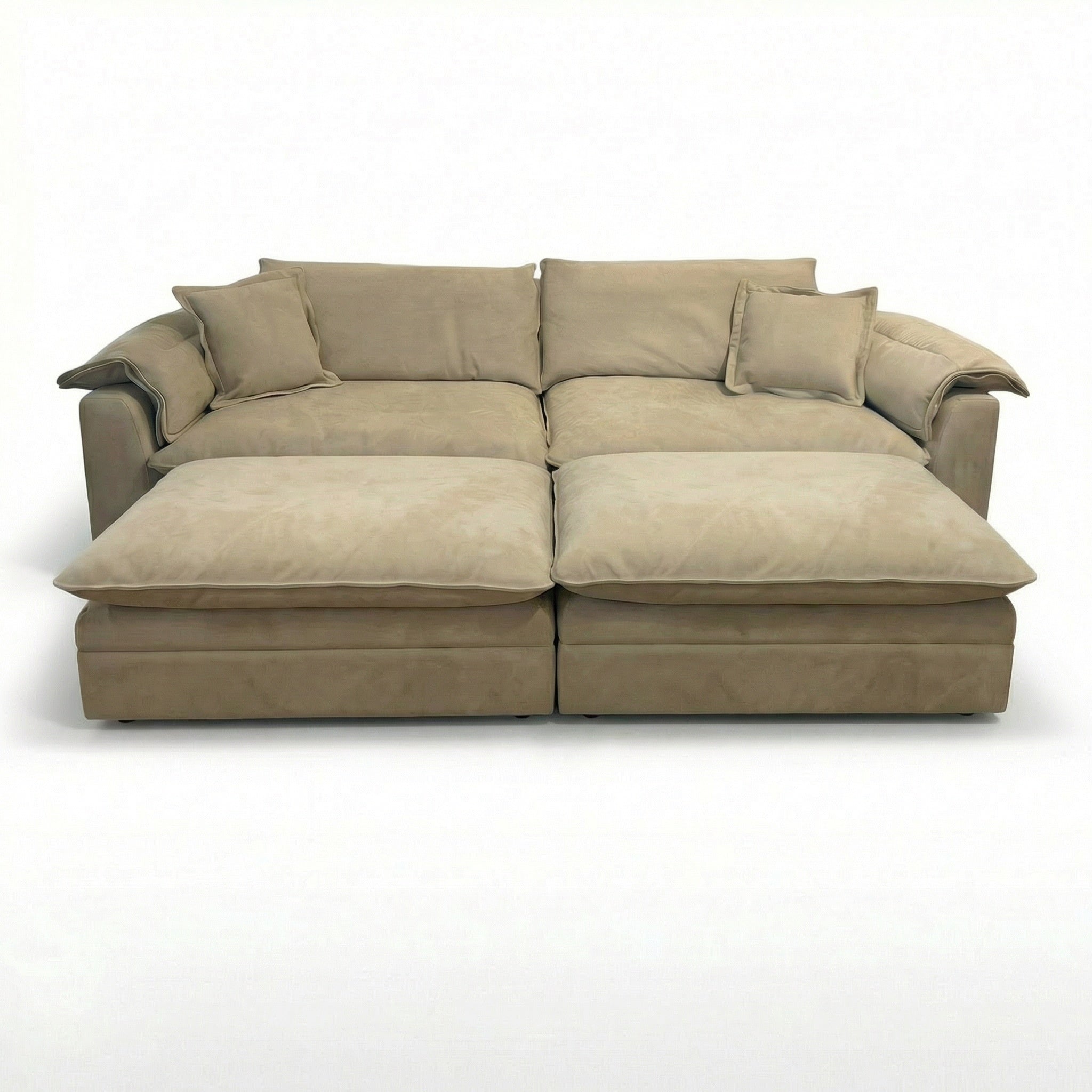 Canapea Alyma, topper si material catifea, Homedit - Image 4