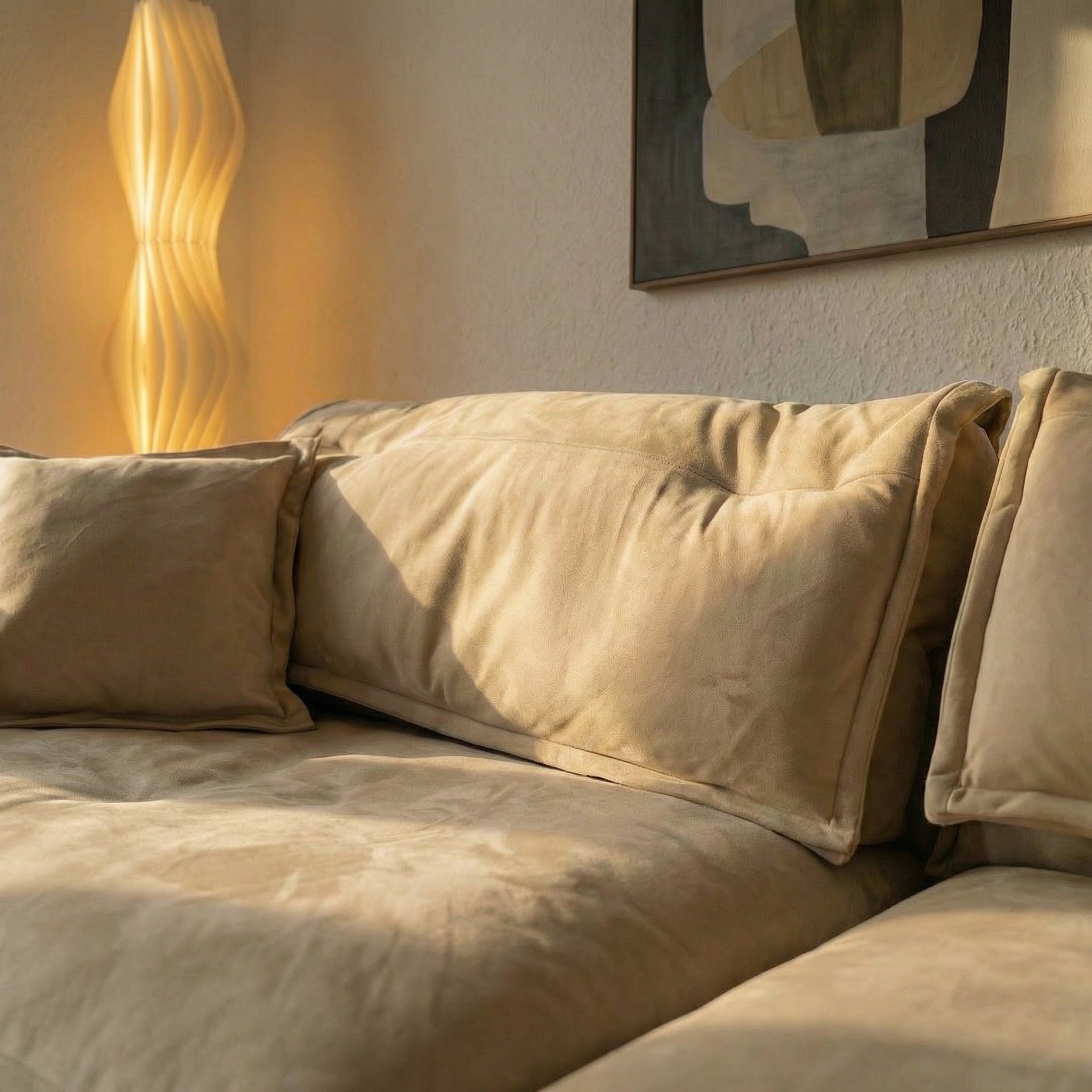 Canapea Alyma, topper si material catifea, Homedit - Image 7