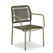 Scaun confortabil pentru terasa Rene gri, Homedit - Image 2