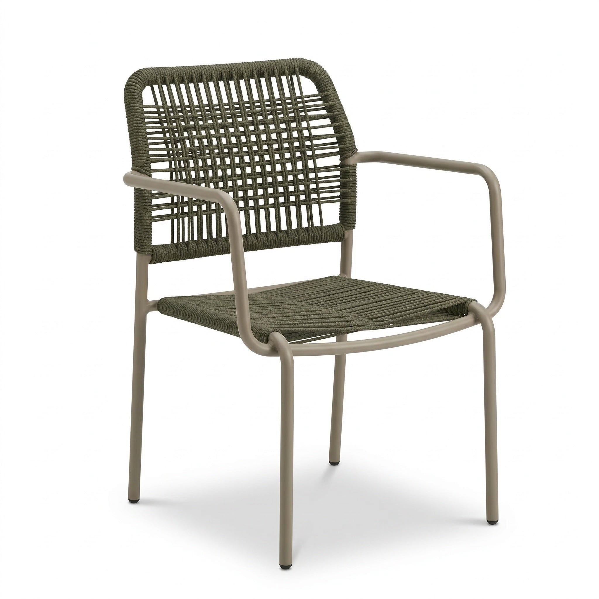 Scaun confortabil pentru terasa Rene gri, Homedit - Image 2