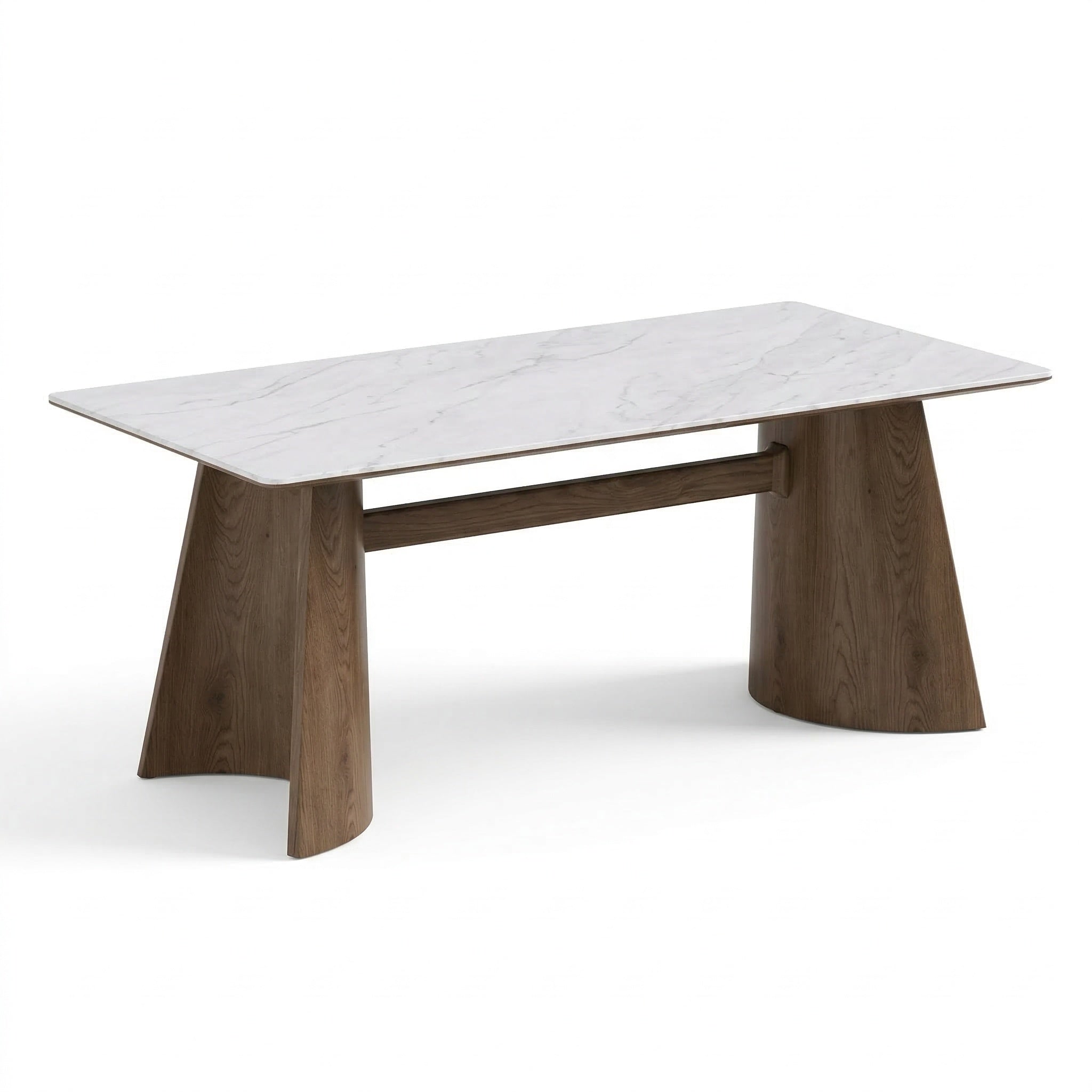 Masa Dinning Calvero, microcristal si lemn masiv, Homedit - Image 2