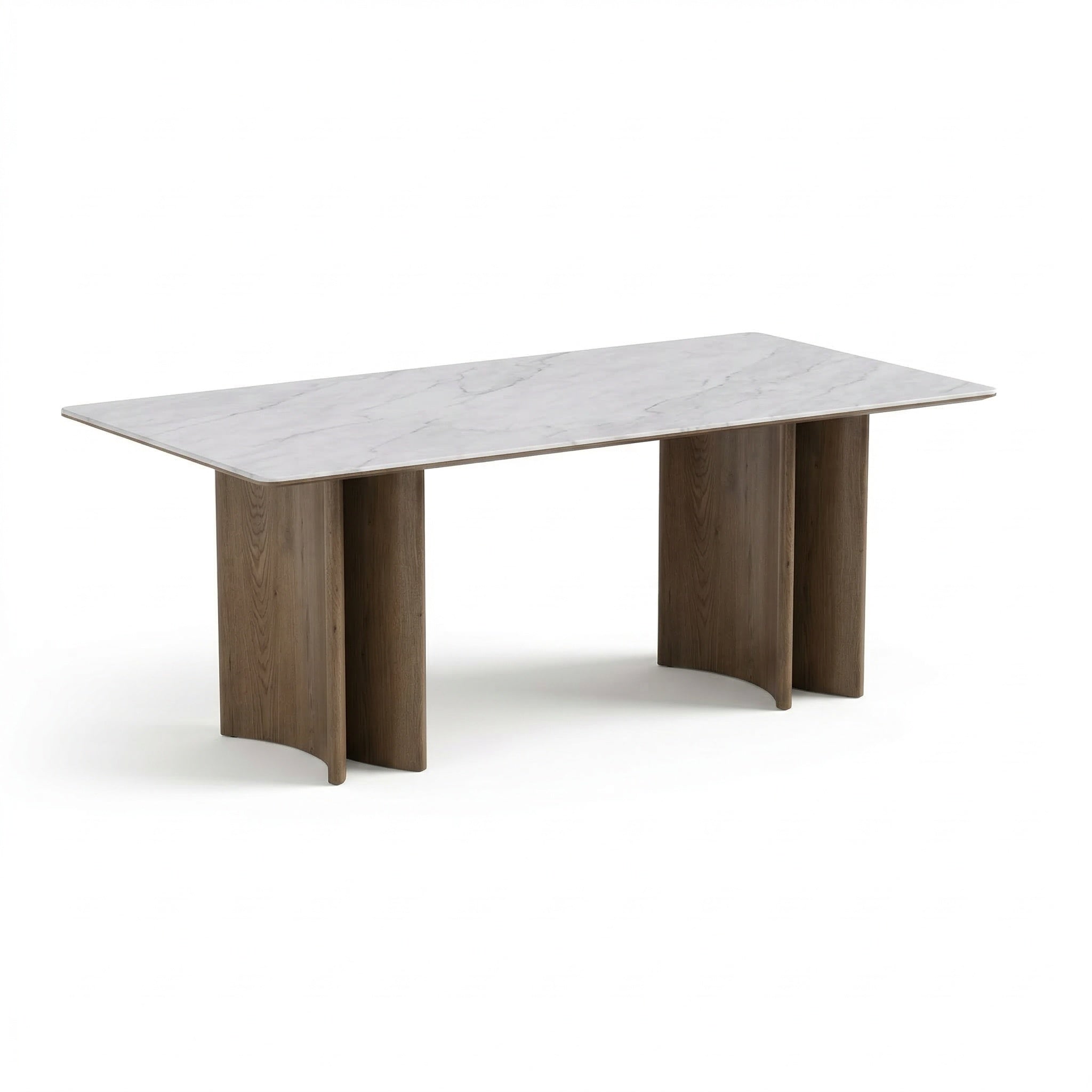 Masa Dinning Velario, cadru lemn masiv si microcristal, Homedit - Image 2