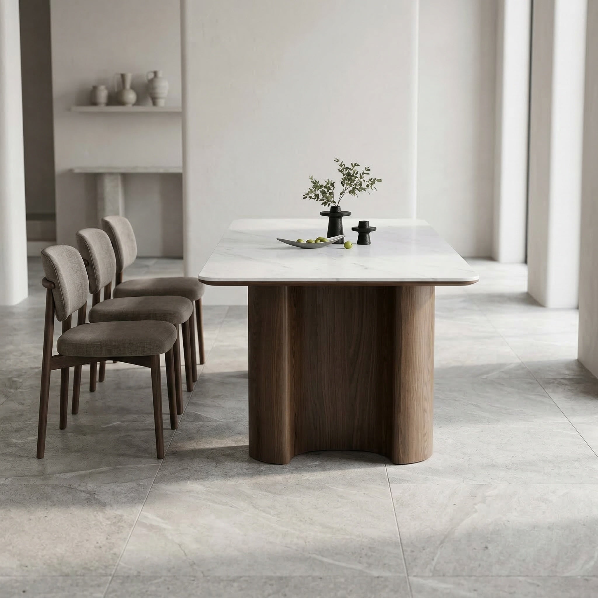 Masa Dinning Sorento, picioare strcturale si blat microcistal, Homedit - Image 3