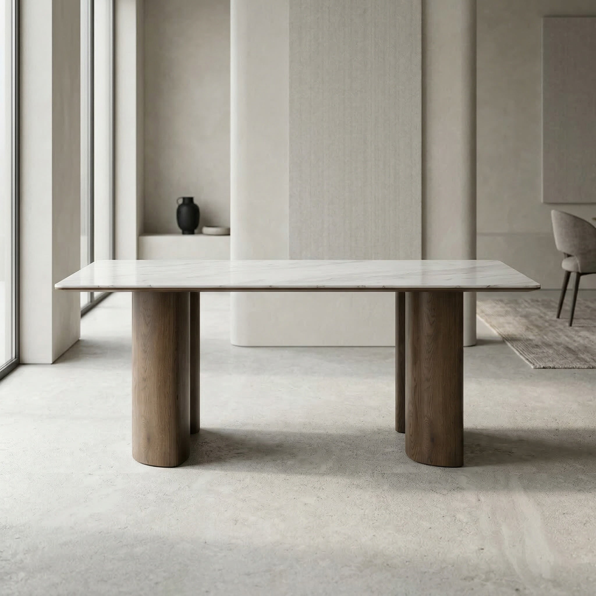 Masa Dinning Sorento, picioare strcturale si blat microcistal, Homedit - Image 4