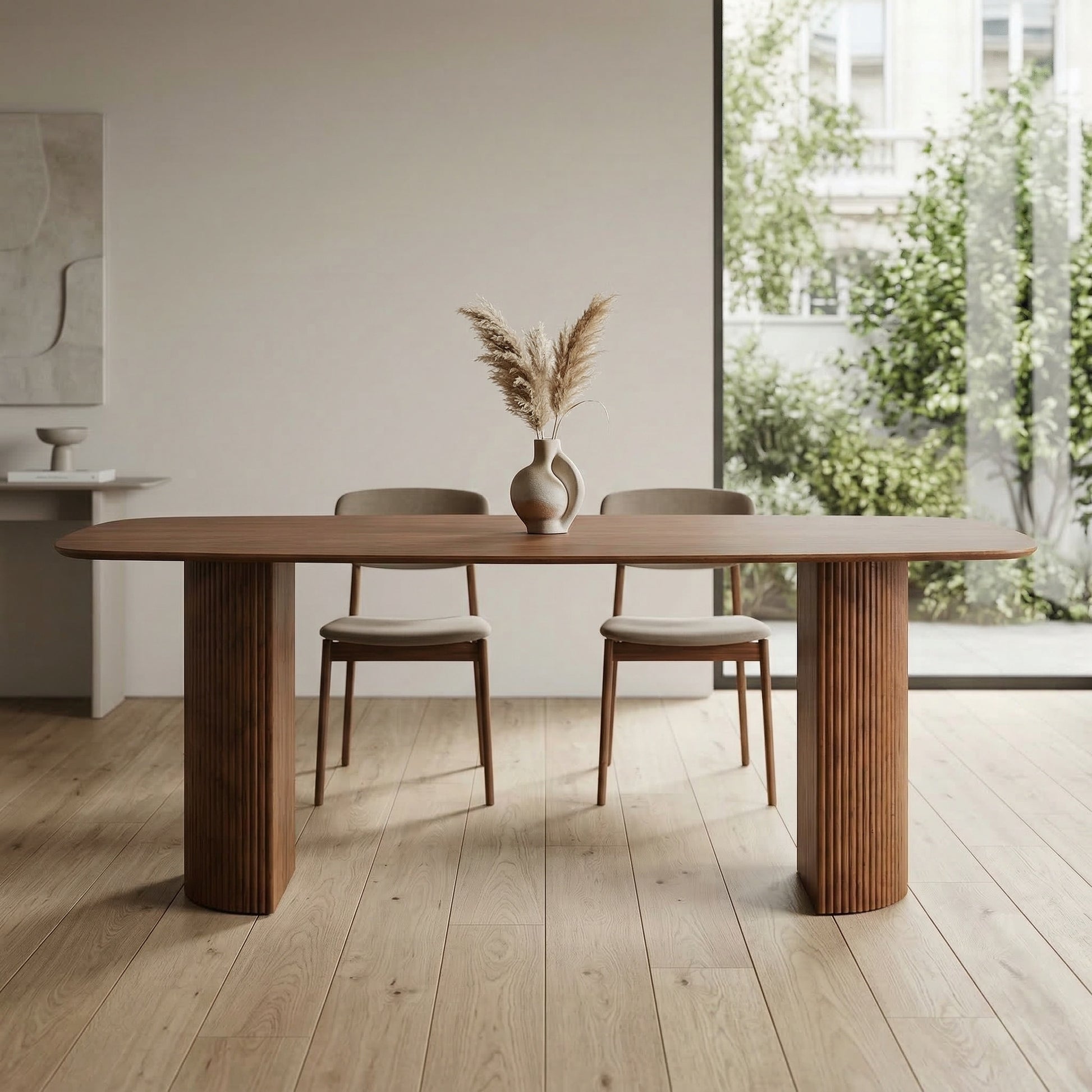 Masa Dinning Arvello,200 x 90 x 75 cm lemn furniruit, Homedit - Image 3