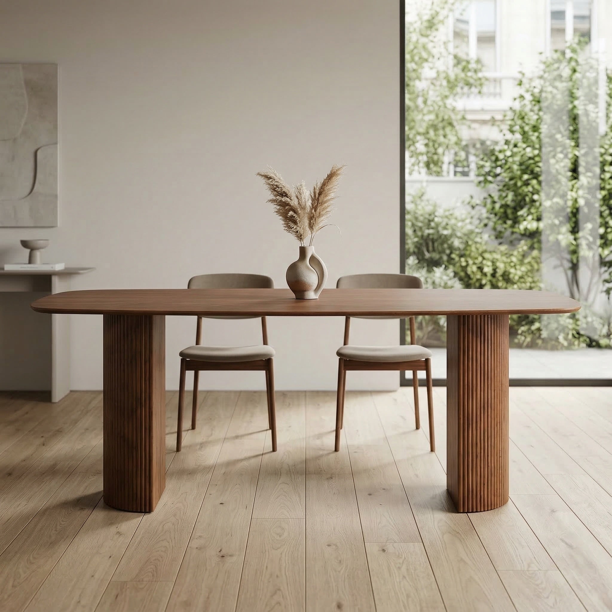 Masa Dinning Arvello,200 x 90 x 75 cm lemn furniruit, Homedit - Image 3