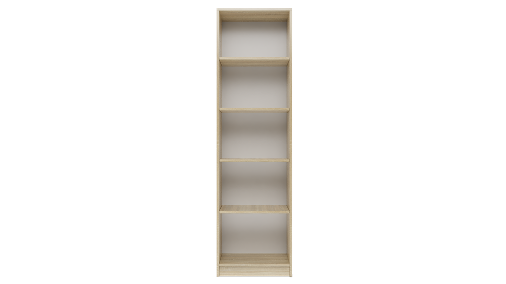 Raft Clasic Onyx R50 cu 5 Polițe, 50 x 182 x 30 cm, Stejar Sonoma, Homedit