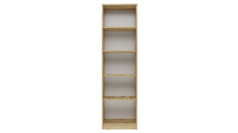 Raft Onyx R50 cu 5 polițe, 50 x 182 x 30 cm, Stejar Artisan, Homedit