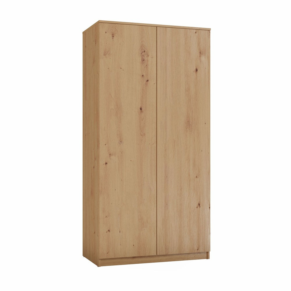 Dulap Malwa SD-90 cu sistem TIP-ON, 90 x 180 x 50 cm, Stejar Artisan, Homedit