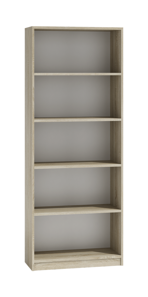 Raft Onyx R60 cu 5 Polițe, 60 x 182 x 30 cm, Stejar Sonoma, Homedit