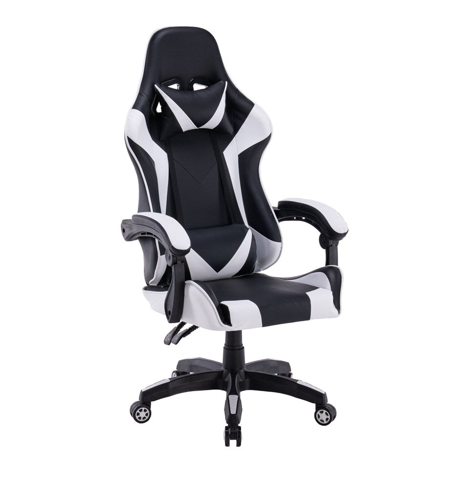 Scaun Gaming Remus Ergonomic Rotativ, 66 x 125 x 62 cm, Alb, Homedit