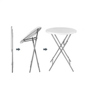 Set 20 mese pliabile pentru bar, masa cocktail 60 cm x 110 cm,bar, Homedit - Image 2