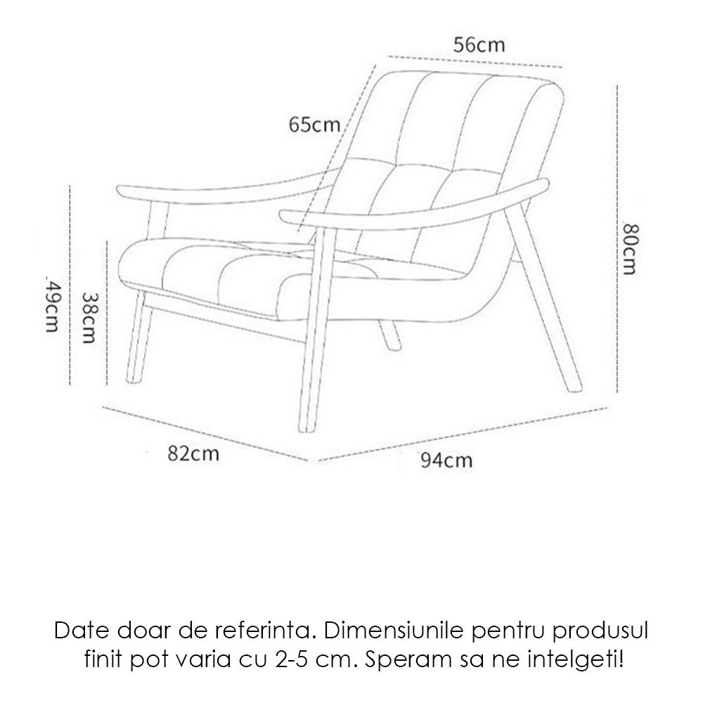 Scaun premium din lemn de frasin Luxuria, Homedit - Image 17