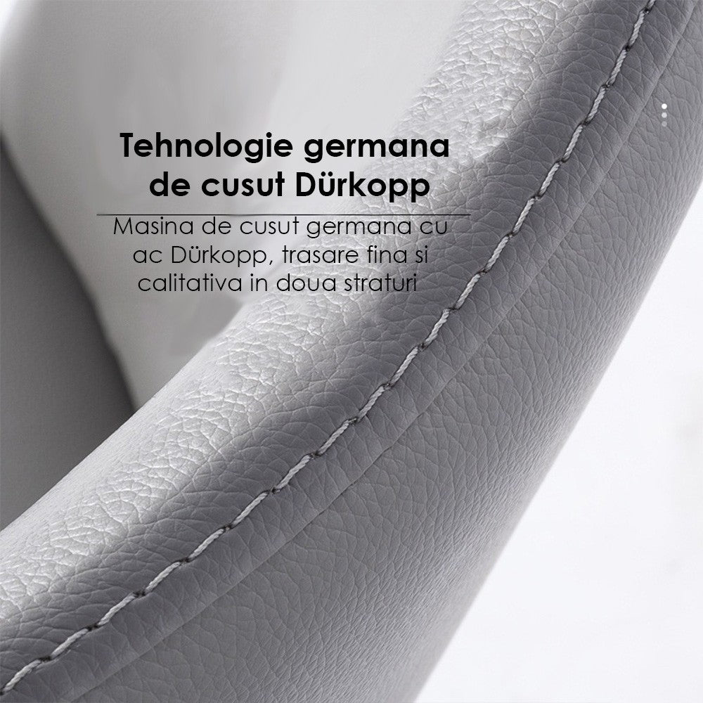 Scaun premium din otel galvanizat Milan greije, Homedit - Image 9