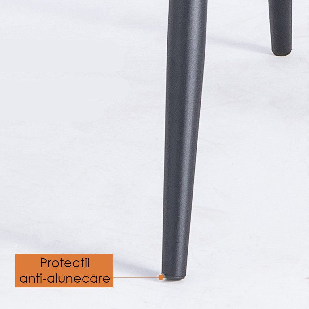 Scaun premium din otel galvanizat Milan greije, Homedit - Image 11