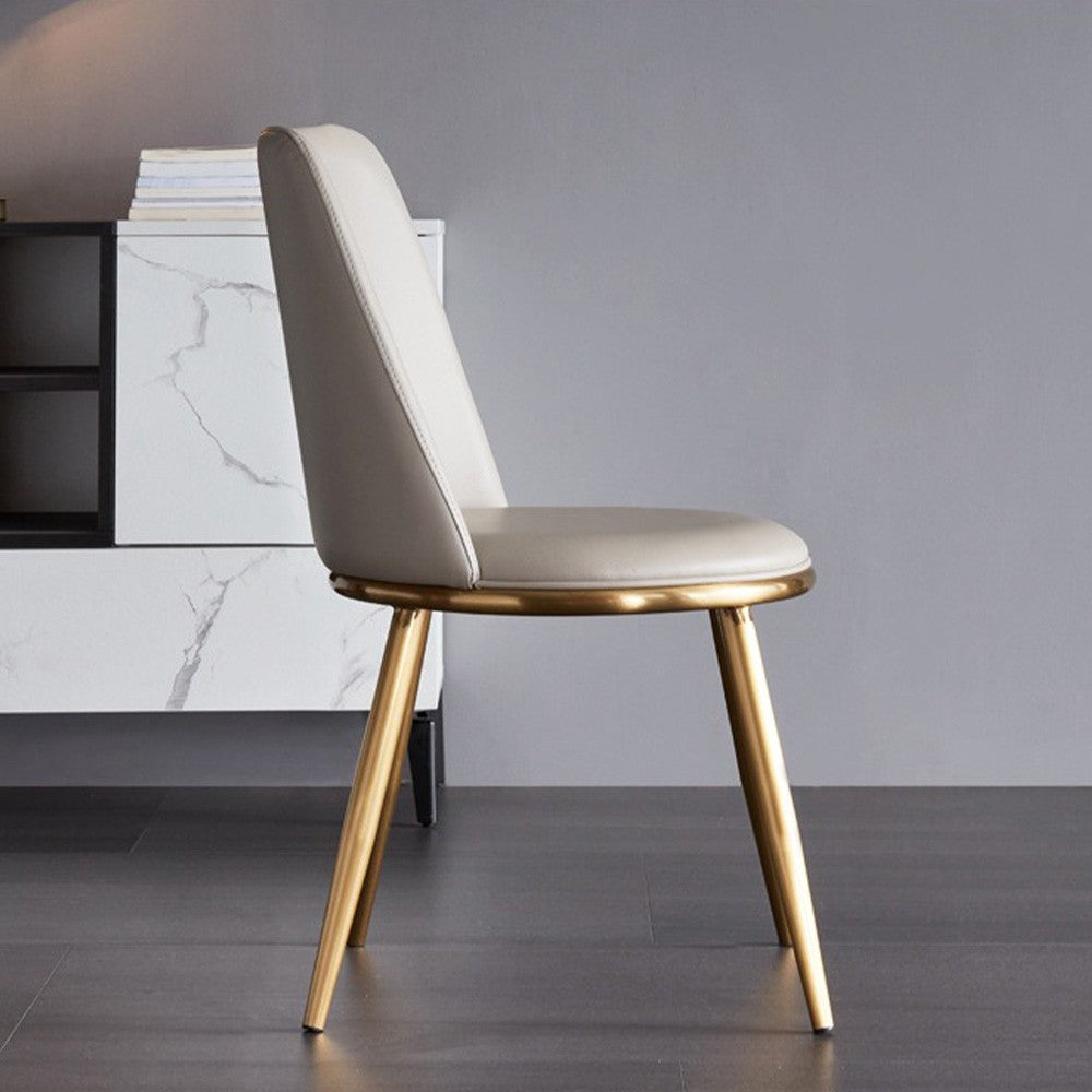 Scaun premium din otel galvanizat Milan greije, Homedit - Image 4