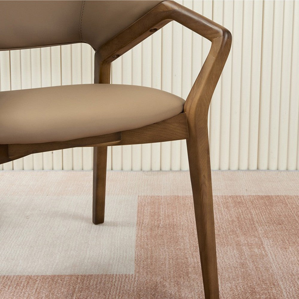 Scaun lemn masiv si piele Retreat, Homedit - Image 8